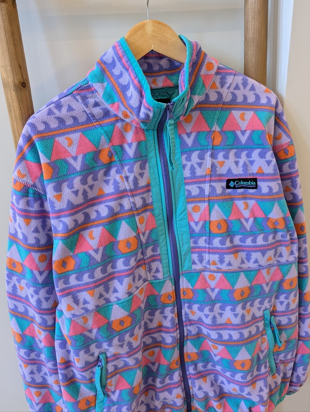 Columbia Back Bowl Lightweight Fleece Zip Up Jacket - Picture 4 of 8